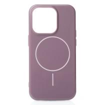 Силиконовый чехол Slim Ring Glamour с поддержкой MagSafe для iPhone 14 Pro deep purple