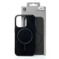Силиконовый чехол Slim Ring Glamour с поддержкой MagSafe для iPhone 14 Pro black