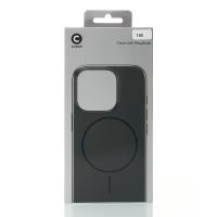 Силиконовый чехол Slim Ring Glamour с поддержкой MagSafe для iPhone 16E black