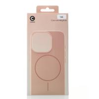 Силиконовый чехол Slim Ring Glamour с поддержкой MagSafe для iPhone 16E desert titanium