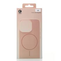 Силиконовый чехол Slim Ring Glamour с поддержкой MagSafe для iPhone 16E desert titanium