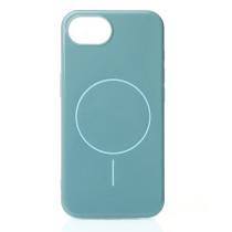 Силиконовый чехол Slim Ring Glamour с поддержкой MagSafe для iPhone 16E wave blue