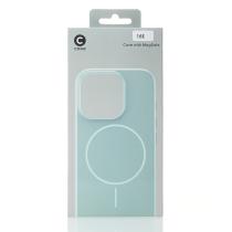 Силиконовый чехол Slim Ring Glamour с поддержкой MagSafe для iPhone 16E wave blue