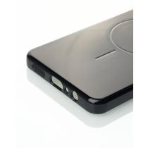 Силиконовый чехол Slim Ring Glamour с поддержкой MagSafe для Samsung A06 black