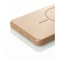 Силиконовый чехол Slim Ring Glamour с поддержкой MagSafe для Samsung A06 desert titanium