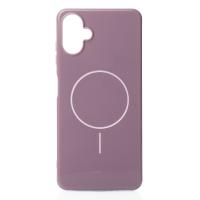 Силиконовый чехол Slim Ring Glamour с поддержкой MagSafe для Samsung A06 deep purple