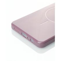 Силиконовый чехол Slim Ring Glamour с поддержкой MagSafe для Samsung A06 deep purple
