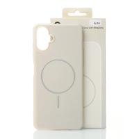 Силиконовый чехол Slim Ring Glamour с поддержкой MagSafe для Samsung A06 natural titanium