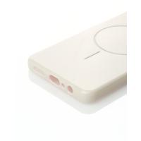 Силиконовый чехол Slim Ring Glamour с поддержкой MagSafe для Samsung A06 natural titanium