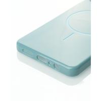 Силиконовый чехол Slim Ring Glamour с поддержкой MagSafe для Samsung A06 wave blue