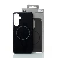 Силиконовый чехол Slim Ring Glamour с поддержкой MagSafe для Samsung A16 black