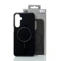 Силиконовый чехол Slim Ring Glamour с поддержкой MagSafe для Samsung A16 black