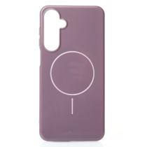 Силиконовый чехол Slim Ring Glamour с поддержкой MagSafe для Samsung A16 deep purple