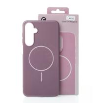 Силиконовый чехол Slim Ring Glamour с поддержкой MagSafe для Samsung A16 deep purple