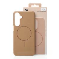 Силиконовый чехол Slim Ring Glamour с поддержкой MagSafe для Samsung A16 desert titanium