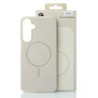 Силиконовый чехол Slim Ring Glamour с поддержкой MagSafe для Samsung A16 natural titanium