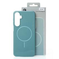 Силіконовий чохол Slim Ring Glamour з підтримкою MagSafe для Samsung A16 wave blue