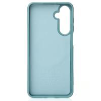 Силиконовый чехол Slim Ring Glamour с поддержкой MagSafe для Samsung A16 wave blue