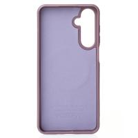 Силиконовый чехол Slim Ring Glamour с поддержкой MagSafe для Samsung A26 deep purple