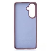 Силиконовый чехол Slim Ring Glamour с поддержкой MagSafe для Samsung A36 deep purple