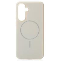 Силиконовый чехол Slim Ring Glamour с поддержкой MagSafe для Samsung A36 natural titanium