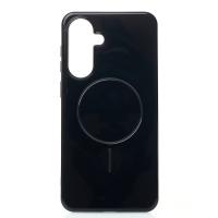 Силиконовый чехол Slim Ring Glamour с поддержкой MagSafe для Samsung A56 black