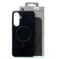 Силиконовый чехол Slim Ring Glamour с поддержкой MagSafe для Samsung A56 black