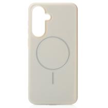 Силиконовый чехол Slim Ring Glamour с поддержкой MagSafe для Samsung A56 natural titanium