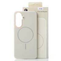 Силиконовый чехол Slim Ring Glamour с поддержкой MagSafe для Samsung A56 natural titanium