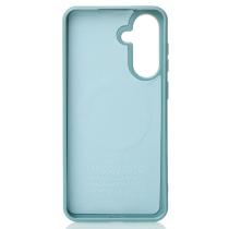 Силиконовый чехол Slim Ring Glamour с поддержкой MagSafe для Samsung A56 wave blue