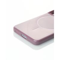 Силиконовый чехол Slim Ring Glamour с поддержкой MagSafe для Samsung S21 deep purple