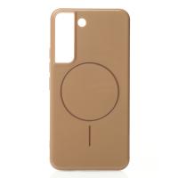 Силиконовый чехол Slim Ring Glamour с поддержкой MagSafe для Samsung S21 FE desert titanium