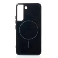 Силиконовый чехол Slim Ring Glamour с поддержкой MagSafe для Samsung S21 FE black