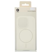 Силиконовый чехол Slim Ring Glamour с поддержкой MagSafe для Samsung S21 natural titanium