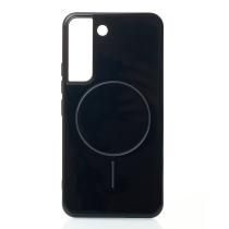 Силиконовый чехол Slim Ring Glamour с поддержкой MagSafe для Samsung S22 black