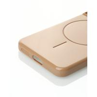 Силиконовый чехол Slim Ring Glamour с поддержкой MagSafe для Samsung S22 desert titanium