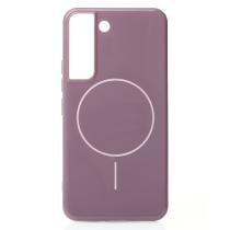Силиконовый чехол Slim Ring Glamour с поддержкой MagSafe для Samsung S22 deep purple