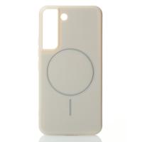 Силиконовый чехол Slim Ring Glamour с поддержкой MagSafe для Samsung S22 natural titanium