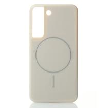 Силиконовый чехол Slim Ring Glamour с поддержкой MagSafe для Samsung S22 natural titanium