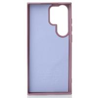 Силиконовый чехол Slim Ring Glamour с поддержкой MagSafe для Samsung S22 Ultra deep purple