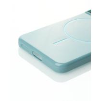 Силиконовый чехол Slim Ring Glamour с поддержкой MagSafe для Samsung S22 wave blue