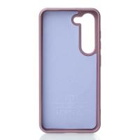 Силиконовый чехол Slim Ring Glamour с поддержкой MagSafe для Samsung S23 deep purple