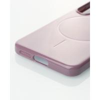Силиконовый чехол Slim Ring Glamour с поддержкой MagSafe для Samsung S23 deep purple
