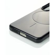 Силиконовый чехол Slim Ring Glamour с поддержкой MagSafe для Samsung S23 FE black