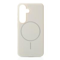 Силиконовый чехол Slim Ring Glamour с поддержкой MagSafe для Samsung S23 FE natural titanium