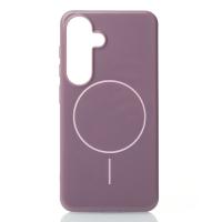 Силиконовый чехол Slim Ring Glamour с поддержкой MagSafe для Samsung S23 FE deep purple