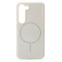 Силиконовый чехол Slim Ring Glamour с поддержкой MagSafe для Samsung S23 natural titanium