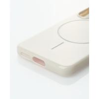 Силиконовый чехол Slim Ring Glamour с поддержкой MagSafe для Samsung S23 natural titanium