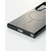 Силиконовый чехол Slim Ring Glamour с поддержкой MagSafe для Samsung S23 Ultra black