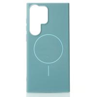 Силиконовый чехол Slim Ring Glamour с поддержкой MagSafe для Samsung S23 Ultra wave blue